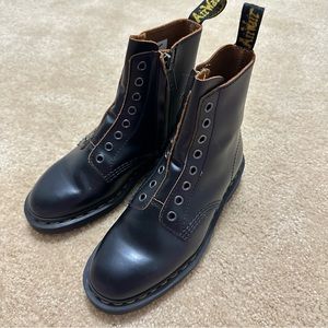 Dr. Martens 1460 Laceless Martin boots Couple Style Black 24555001